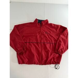 Vintage Budweiser full zip windbreaker jacket size XL red